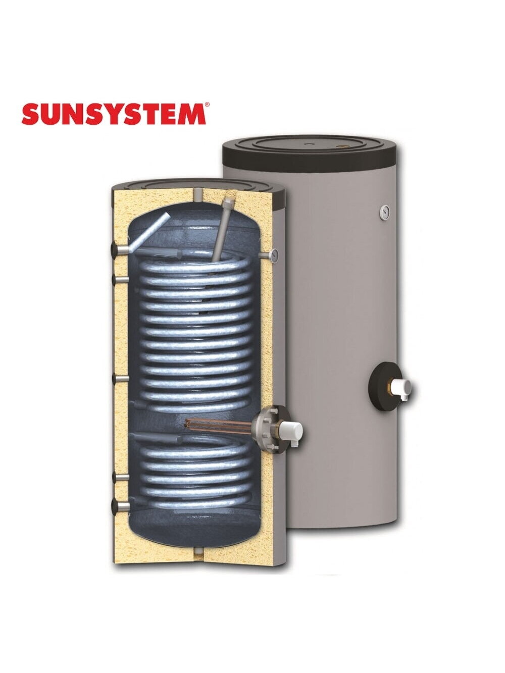1000 l Sunsystem emaliuotas vandens šildytuvas (boileris) šilumos siurbliams SWP2N 1000 1 1000 l Sunsystem emaliuotas vandens šildytuvas (boileris) šilumos siurbliams SWP2N 1000 1