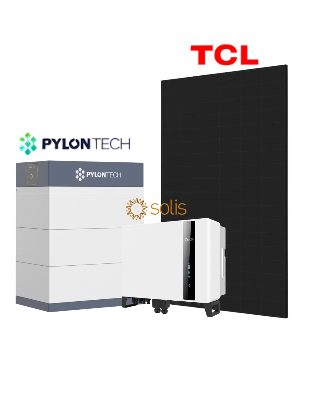 10,12 kW saulės elektrinė su hibridiniu inverteriu ir Pylontec kaupikliu