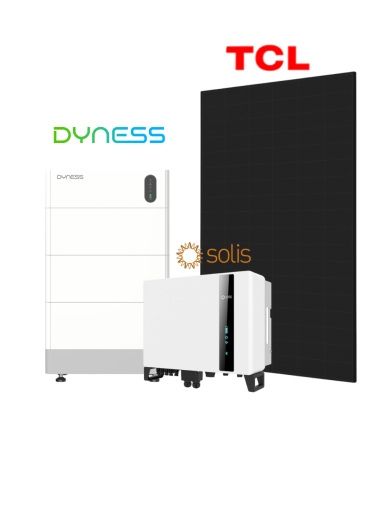 10,12 kW saulės elektrinė su hibridiniu inverteriu ir Dyness Tower Pro kaupikliu