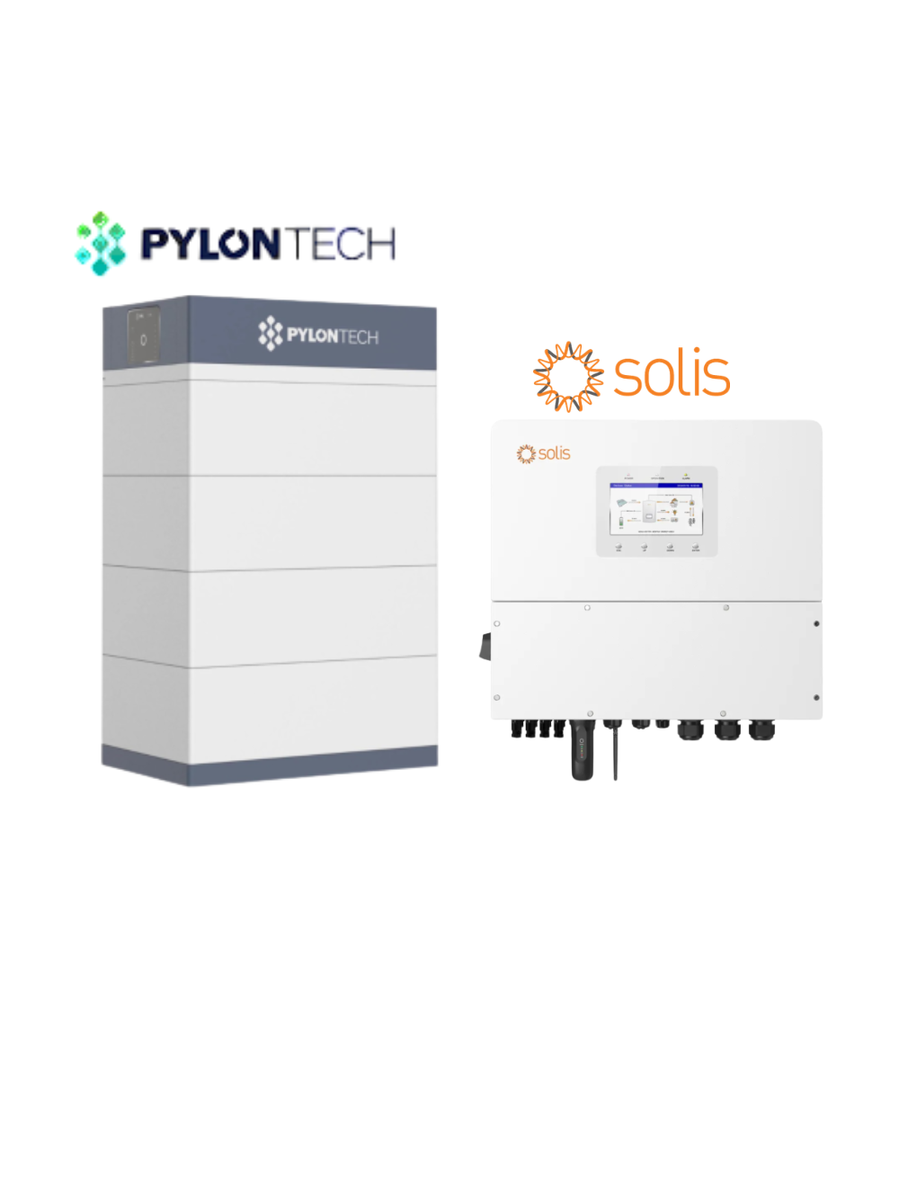 15 kW hibridinis inverteris ir  20.48 kWh Pylontech kaupiklis