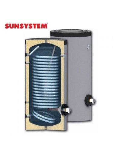 150 l Sunsystem emaliuotas vandens šildytuvas (boileris) šilumos siurbliams SWPN 150