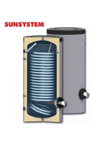 150 l Sunsystem emaliuotas vandens šildytuvas (boileris) šilumos siurbliams SWPN 150 1 150 l Sunsystem emaliuotas vandens šildytuvas (boileris) šilumos siurbliams SWPN 150 1