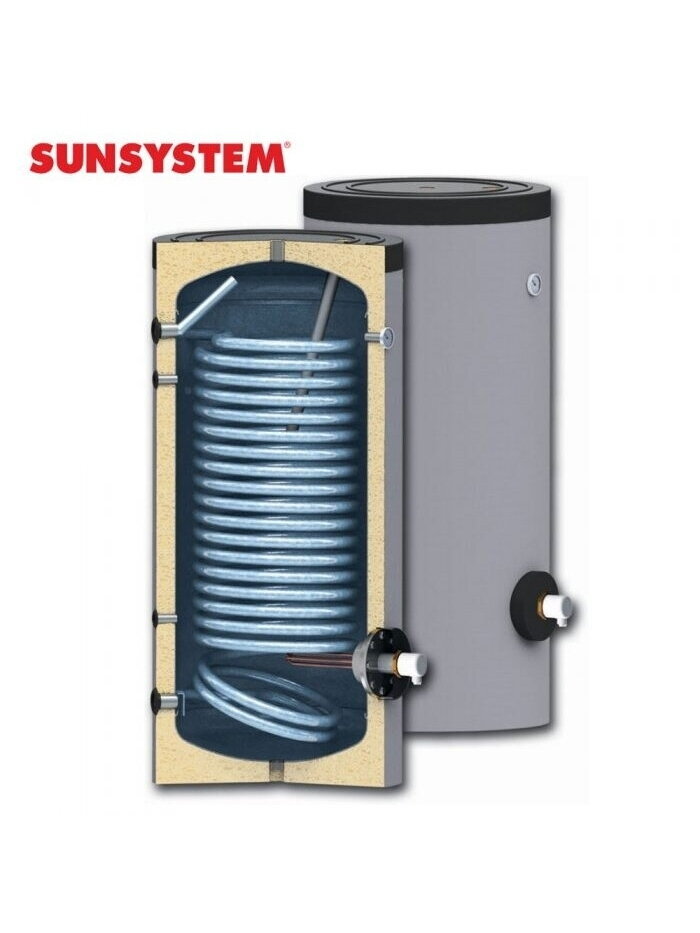 150 l Sunsystem emaliuotas vandens šildytuvas (boileris) šilumos siurbliams SWPN 150 1