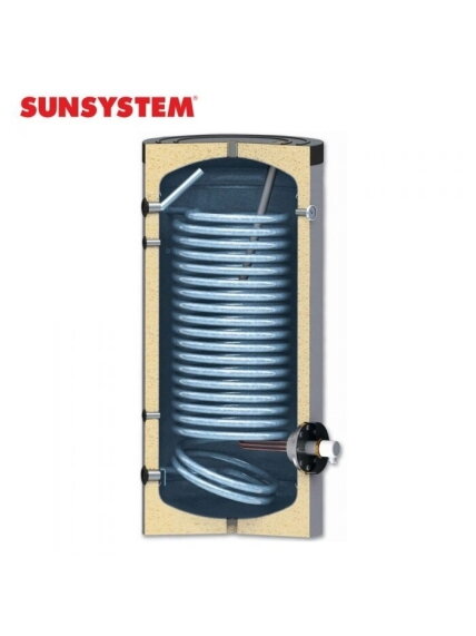 200 l Sunsystem emaliuotas vandens šildytuvas (boileris) šilumos siurbliams SWPN 200