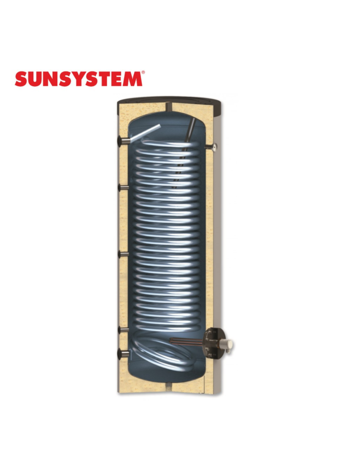 200 l Sunsystem emaliuotas vandens šildytuvas (boileris) šilumos siurbliams SWPN-2L 200