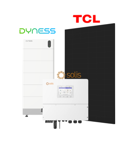 25,37 kW saulės elektrinė su 20 kW hibridiniu inverteriu ir Dyness Tower Pro kaupikliu (moduliai 445 W TCL)