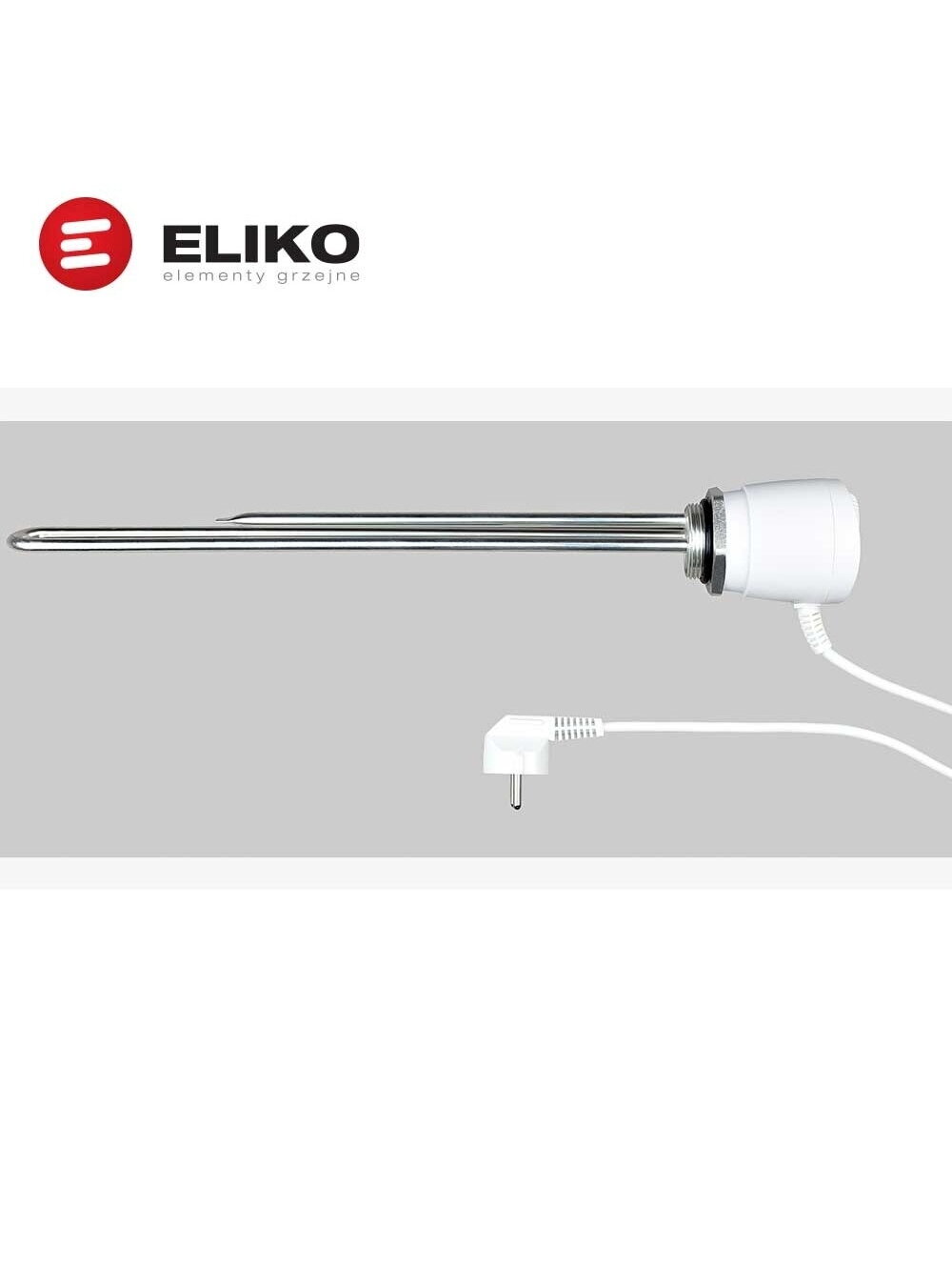 3,0 kW, 230V Eliko nikeliuotas elektrinis tenas su termostatu W091C 3,0 kW, 230V Eliko nikeliuotas elektrinis tenas su termostatu W091C