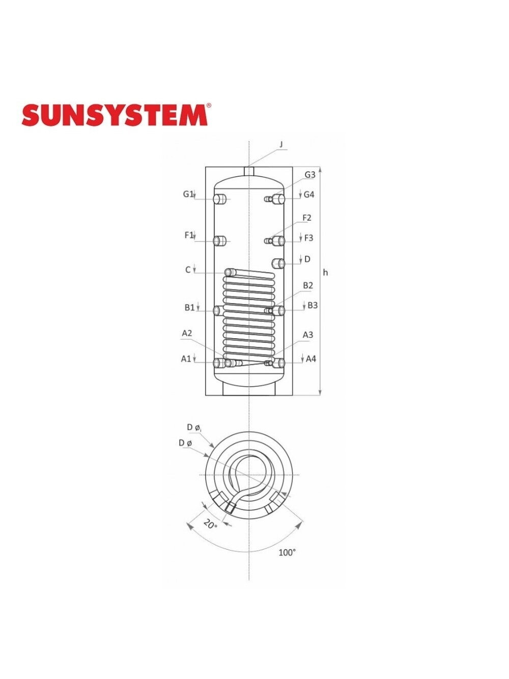 Akumuliacinė talpa PS1 200 2 Akumuliacinė talpa PS1 200 2