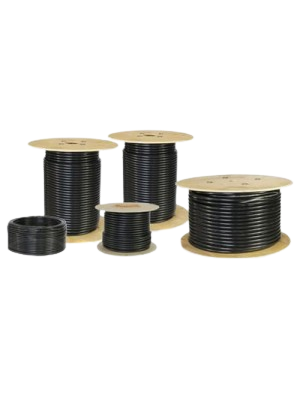 LEADER 4mm2 CABLE 1500V DC - black cable - white text
